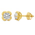 1.00ct Lab Grown Diamond Stud Earrings 10KT Yellow Gold by Bids.com