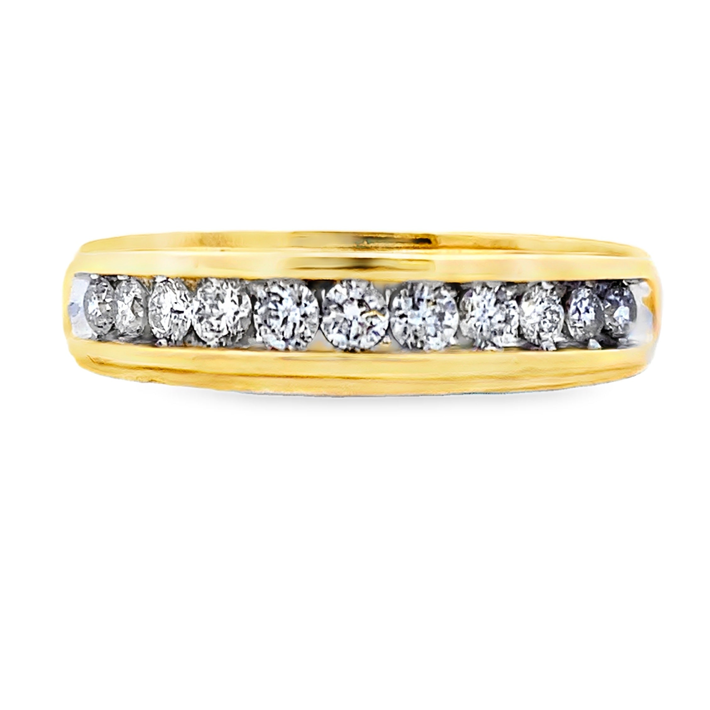 .38ct Diamond Wedding Band Ring 10KT Yellow Gold by Bids.com