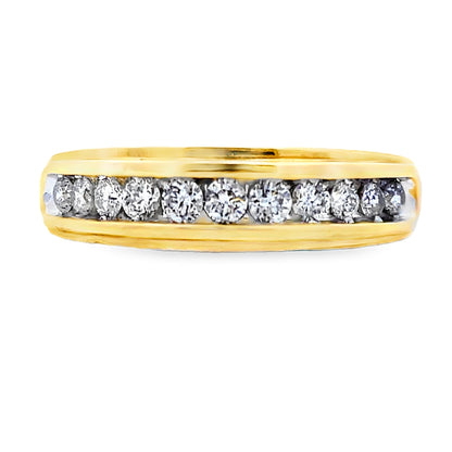 .38ct Diamond Wedding Band Ring 10KT Yellow Gold by Bids.com