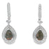 .84ct Quartz Diamond Dangle Earrings 10KT White Gold by Bids.com
