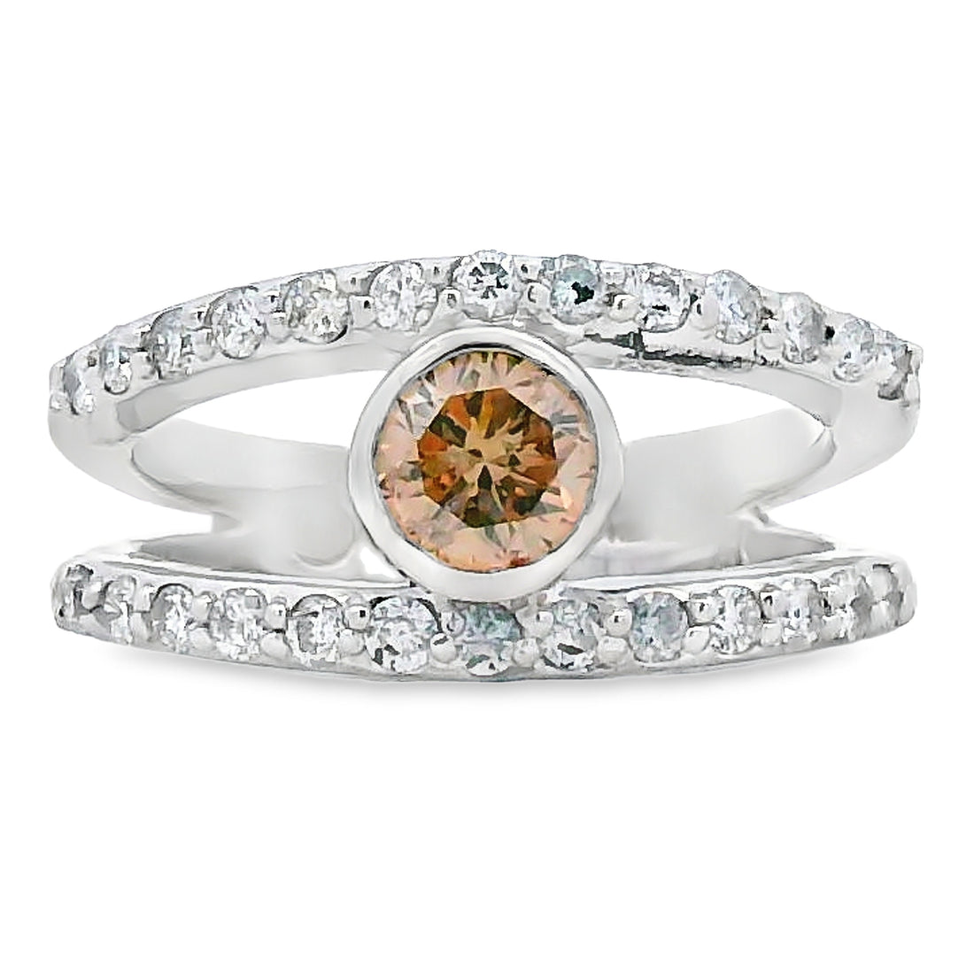 Natural .90ct Diamond Diamond Ring 14KT White Gold by Bids.com