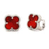 Natural Carnelian Earrings Sterling Silver by Bids.com