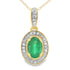 .46ct Emerald Diamond Fashion Pendants 10KT Yellow Gold by Bids.com