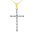 .21ct Diamond Cross Religious Pendant 14KT Yellow Gold by Bids.com