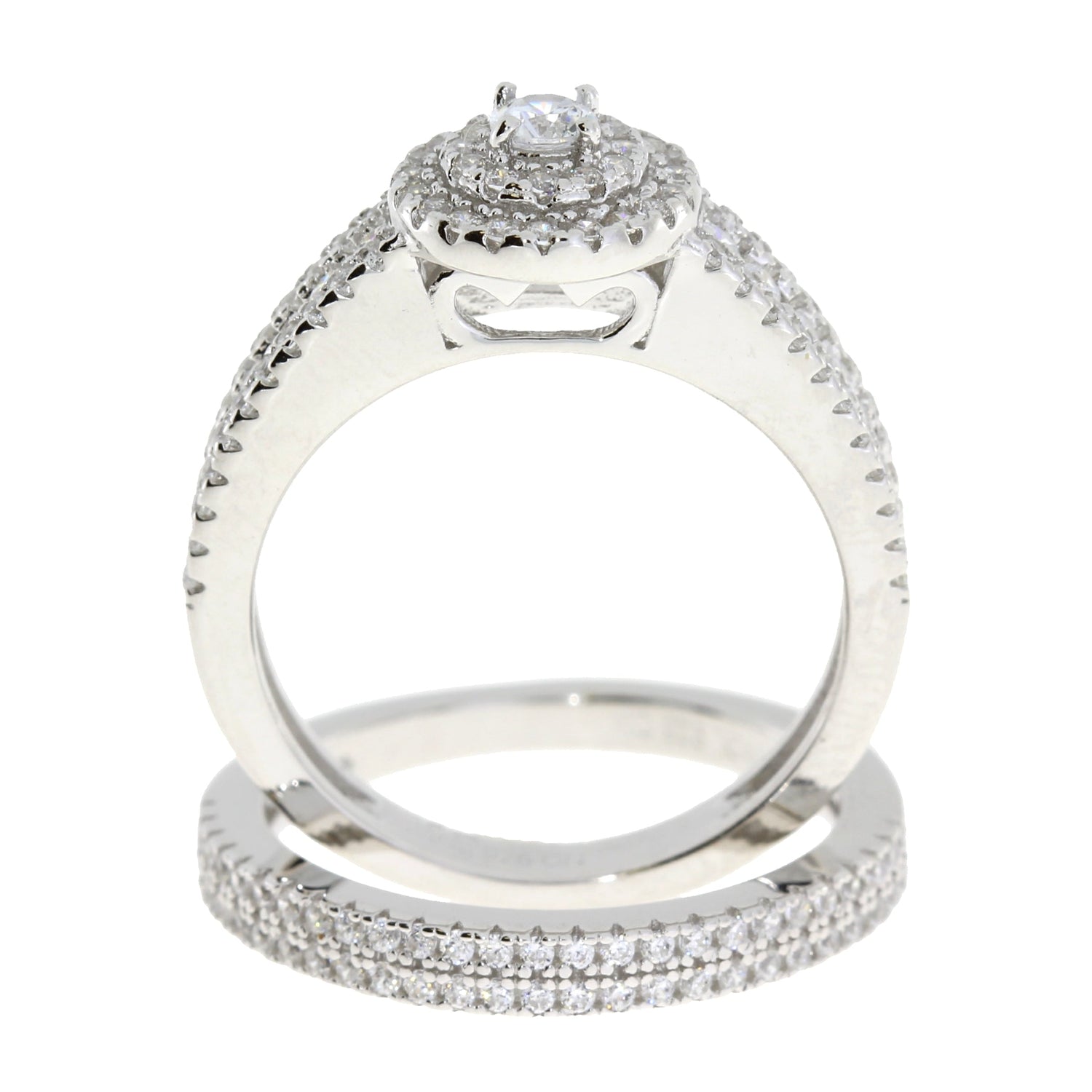 Natural Cubic Zirconia CZ SS Bridal Sterling Silver by Bids.com
