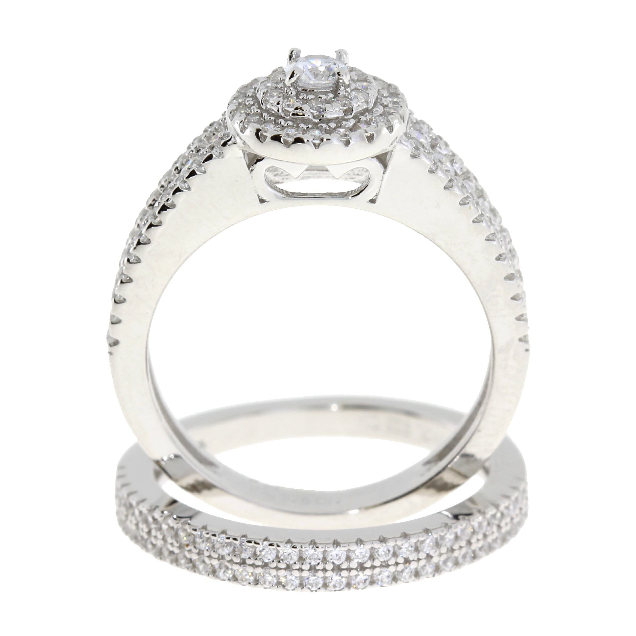 Natural Cubic Zirconia CZ SS Bridal Sterling Silver by Bids.com