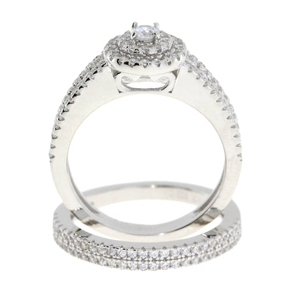 Natural Cubic Zirconia CZ SS Bridal Sterling Silver by Bids.com