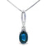 .34ct Sapphire Diamond Fashion Pendants 10KT White Gold by Bids.com