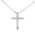 .15ct Diamond Cross Religious Pendant 14KT White Gold by Bids.com