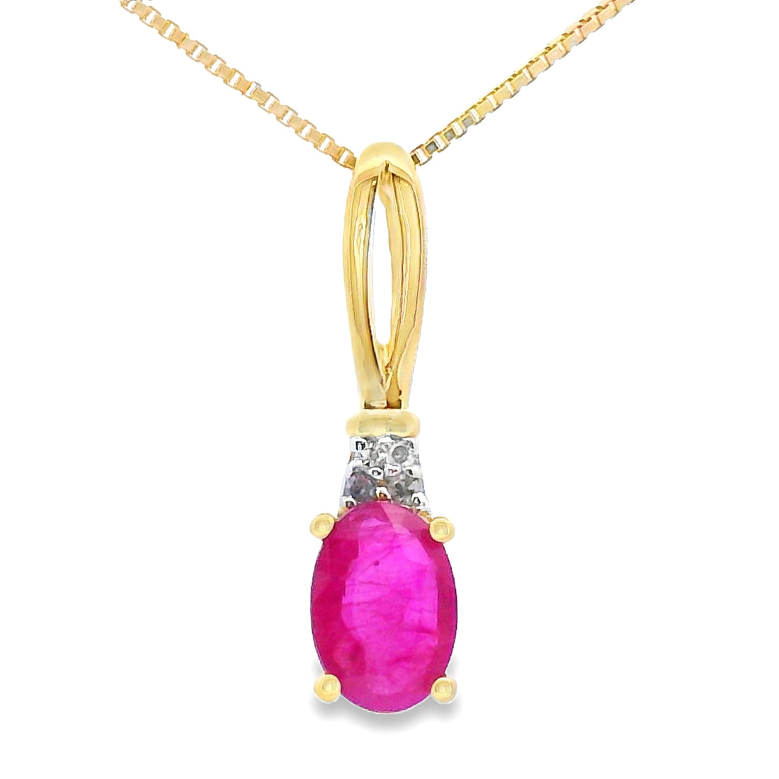 .38ct Ruby Diamond Fashion Pendants 10KT Yellow Gold by Bids.com