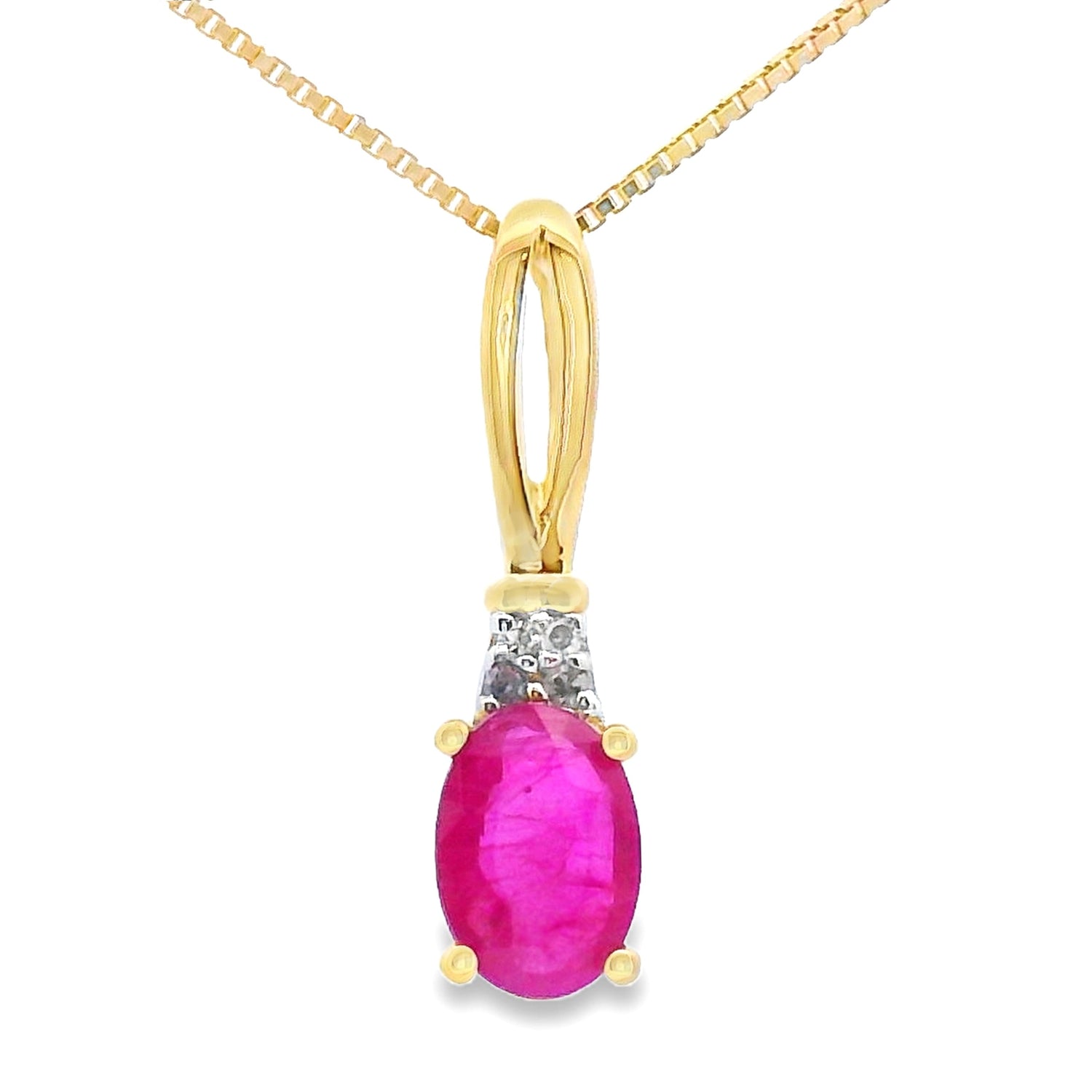 .38ct Ruby Diamond Fashion Pendants 10KT Yellow Gold by Bids.com