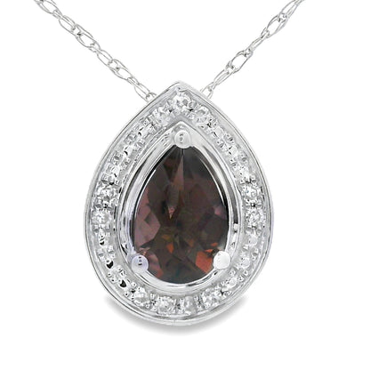 .39ct Quartz Diamond Fashion Pendants 10KT White Gold by Bids.com