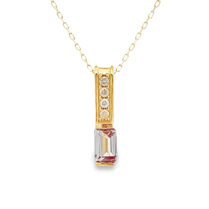 Created Alexandrite Fashion Pendants 10KT Yellow Gold by Bids.com
