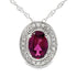 .52ct Garnet Diamond Fashion Pendants 10KT White Gold by Bids.com