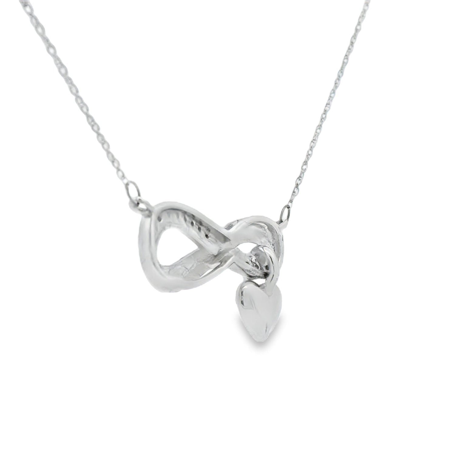 Natural .04ct Diamond Fashion Pendants Sterling Silver by Bids.com