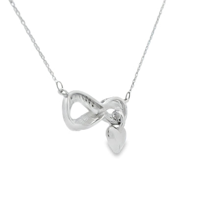 Natural .04ct Diamond Fashion Pendants Sterling Silver by Bids.com