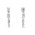 Lab Grown Diamond Dangle Earrings 14KT White Gold by Bids.com