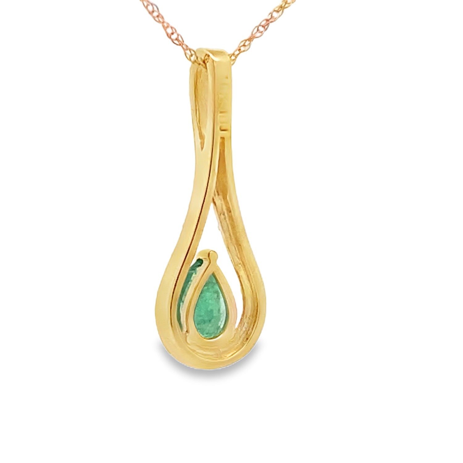 .37ct Emerald Diamond Fashion Pendants 10KT Yellow Gold by Bids.com