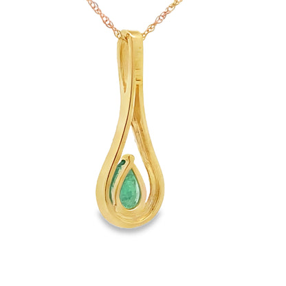 .37ct Emerald Diamond Fashion Pendants 10KT Yellow Gold by Bids.com