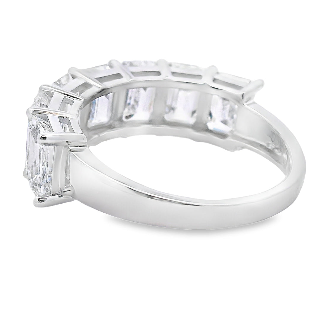 Lab Grown Diamond Fashion band rings 14KT White Gold by Bids.com