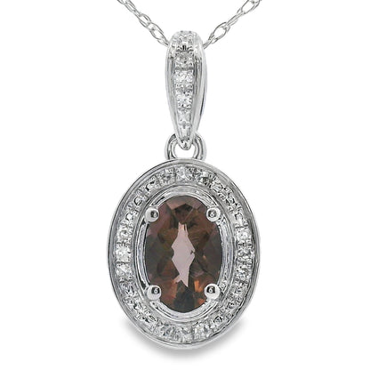.42ct Quartz Diamond Fashion Pendants 10KT White Gold by Bids.com