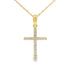 .11ct Diamond Cross Religious Pendant 14KT Yellow Gold by Bids.com