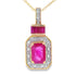 .82ct Ruby Diamond Fashion Pendants 14KT Yellow Gold by Bids.com