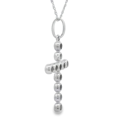 .31ct Diamond Cross Religious Pendant 14KT White Gold by Bids.com