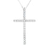 .38ct Diamond Cross Religious Pendant 14KT White Gold by Bids.com