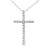.19ct Diamond Cross Religious Pendant 14KT White Gold by Bids.com