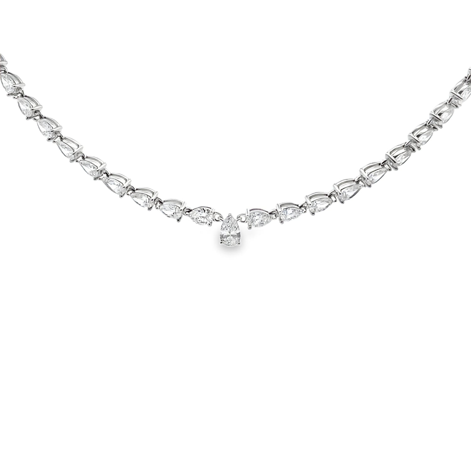 15.00ct Lab Grown Diamond Tennis 14KT White Gold by Bids.com
