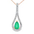 .37ct Emerald Diamond Fashion Pendants 10KT Yellow Gold by Bids.com