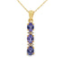 Tanzanite Diamond Fashion Pendants 10KT Yellow Gold by Bids.com