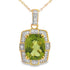 Peridot Diamond Fashion Pendants 10KT Yellow Gold by Bids.com