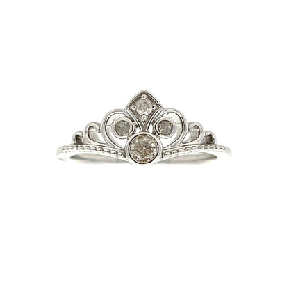 Genuine .17ct Diamond Ring Sterling Silver by Bids.com
