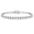 Lab Grown Diamond Tennis Bracelet Sterling Silver by Bids.com