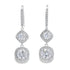 8.51ct Moissanite Dangle Earrings Sterling Silver by Bids.com