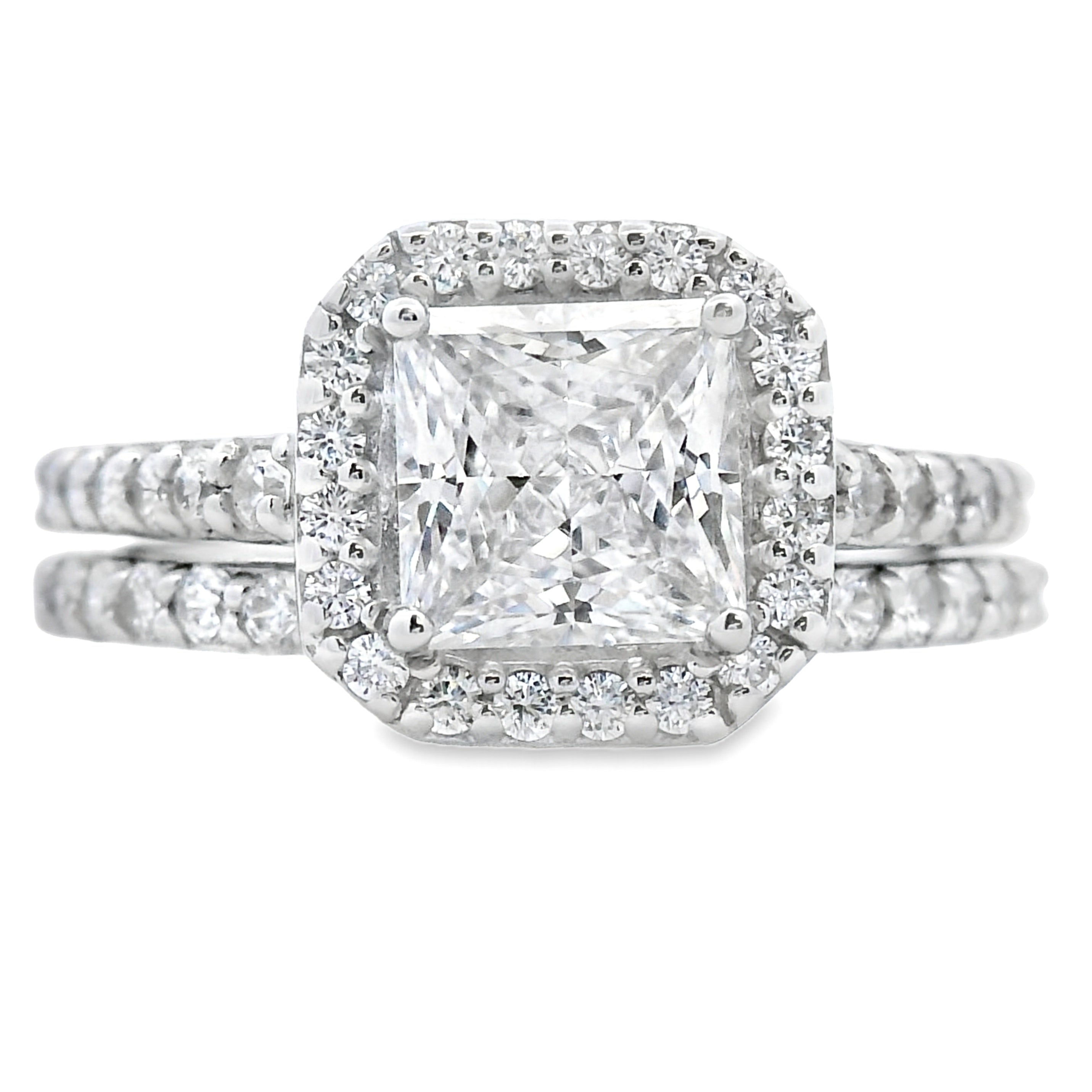 Natural Cubic Zirconia CZ SS Bridal Sterling Silver by Bids.com