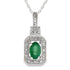 .57ct Emerald Diamond Fashion Pendants 10KT White Gold by Bids.com