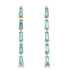 3.15ct Blue Topaz Diamond Earrings 14KT Yellow Gold by Bids.com