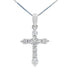 .23ct Diamond Cross Religious Pendant 14KT White Gold by Bids.com