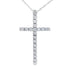 .24ct Diamond Cross Religious Pendant 14KT White Gold by Bids.com