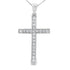 .22ct Diamond Cross Religious Pendant 14KT White Gold by Bids.com