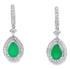 Chalcedony Diamond Dangle Earrings 10KT White Gold by Bids.com