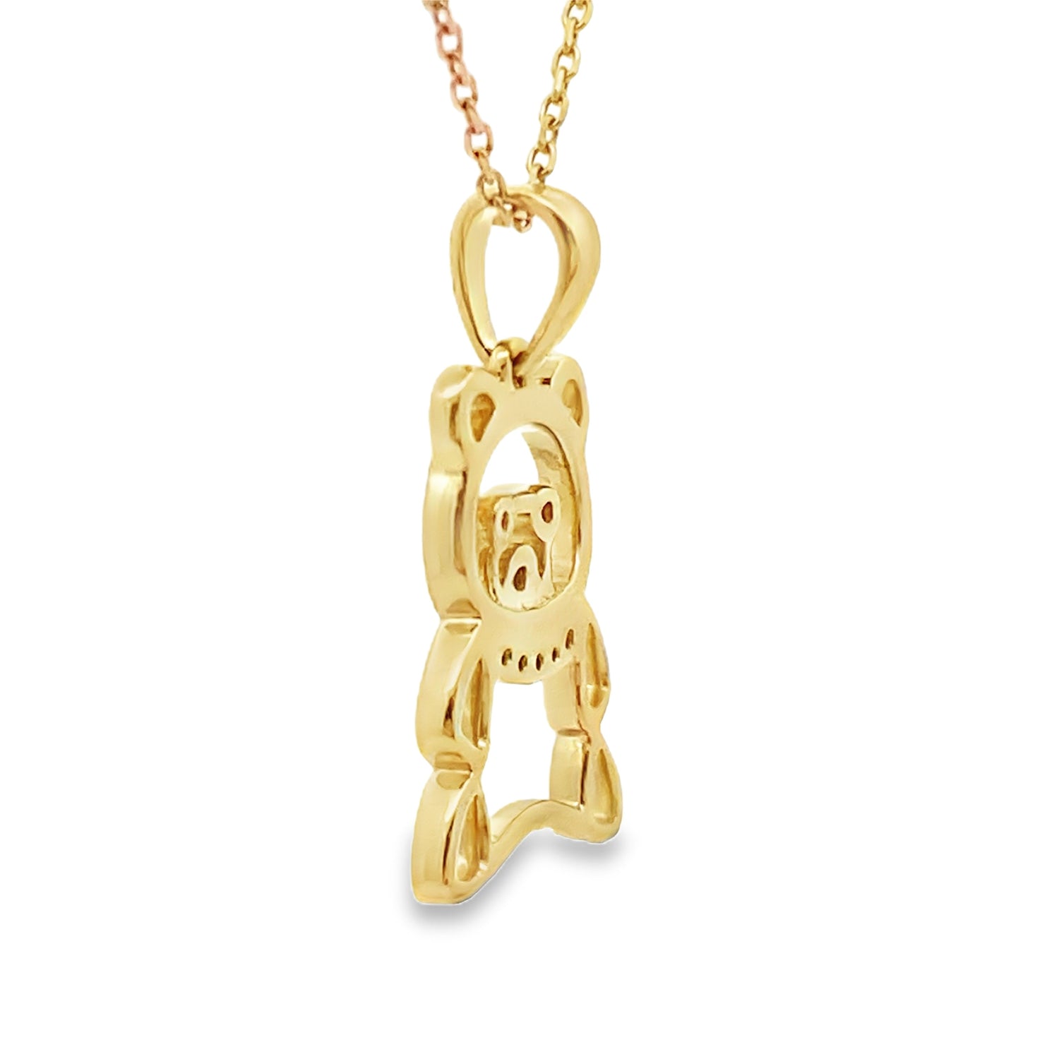 Genuine .03ct Diamond Animal Pendant 10KT Yellow Gold by Bids.com