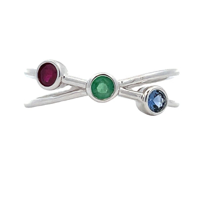 Genuine .31ct Sapphire Ruby Ring 14KT White Gold by Bids.com