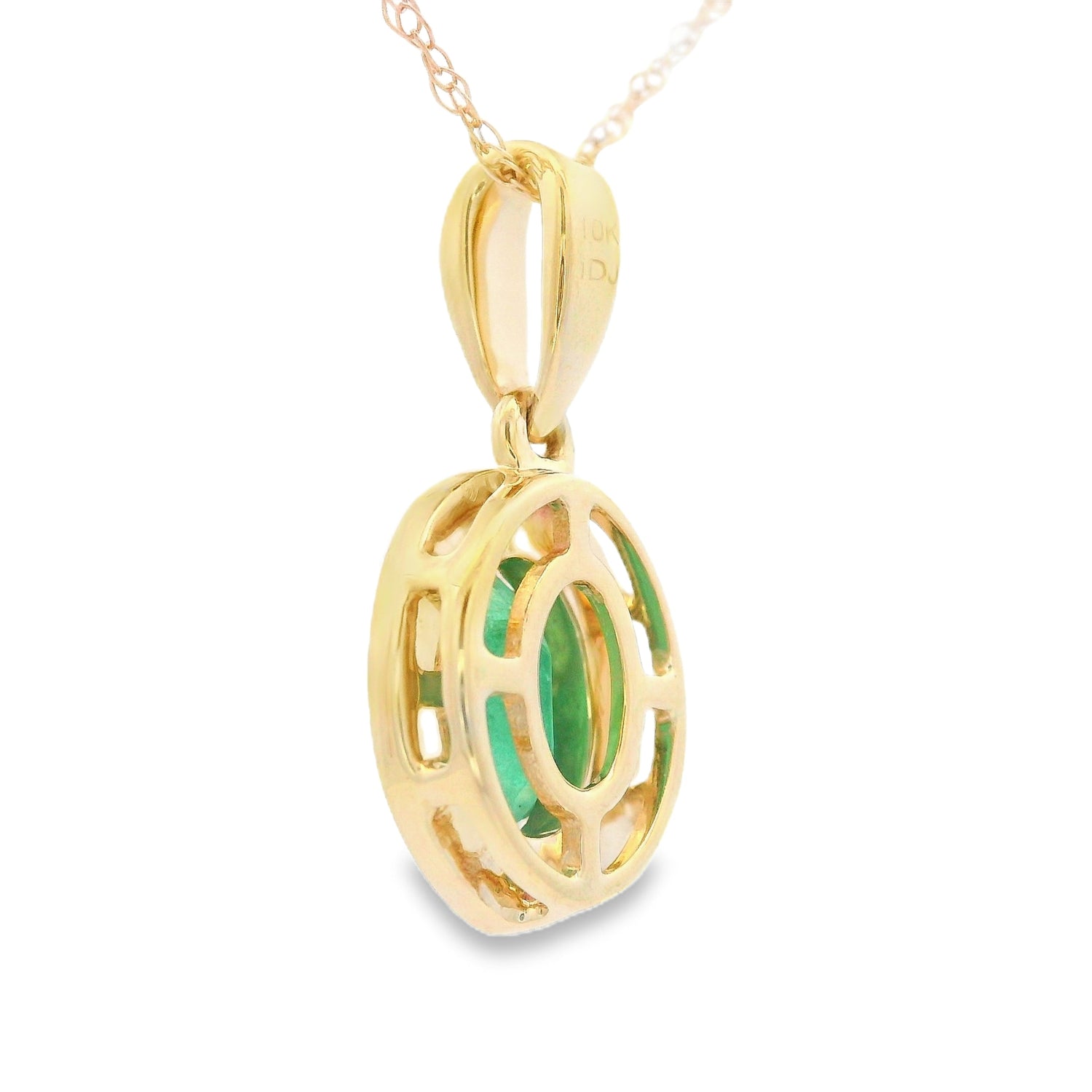 .46ct Emerald Diamond Fashion Pendants 10KT Yellow Gold by Bids.com