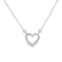 .03ct Diamond Heart Love Pendant 14KT White Gold by Bids.com