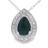 .03ct Onyx Diamond Fashion Pendants 10KT White Gold by Bids.com