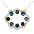 Sapphire Diamond Fashion Pendants 14KT Yellow Gold by Bids.com